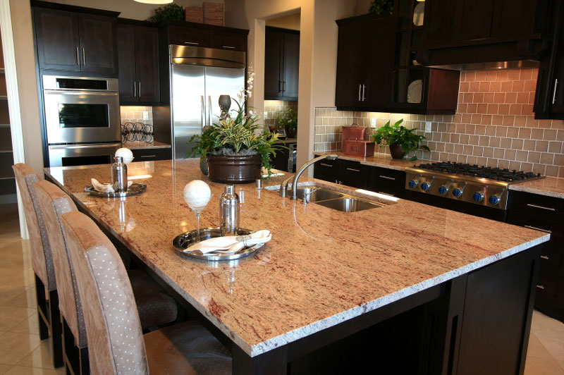 Five Star Granite Slab Kitchen Remodel Kirkland Seattle Five