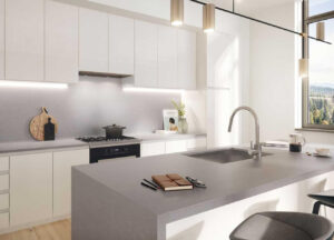 quartz marble countertops king county Mari Multifamily — Bellevue, WA