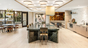 Broadstone-Vega-redmond-green granite island commercial fabrication