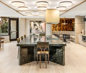 Broadstone-Vega-redmond-green granite island commercial fabrication